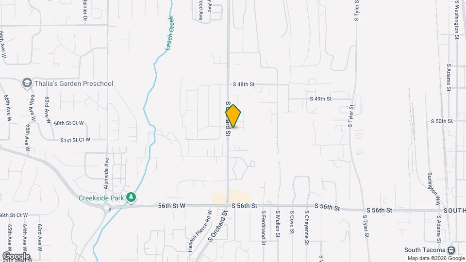 5015 S Orchard St Map and Location Details