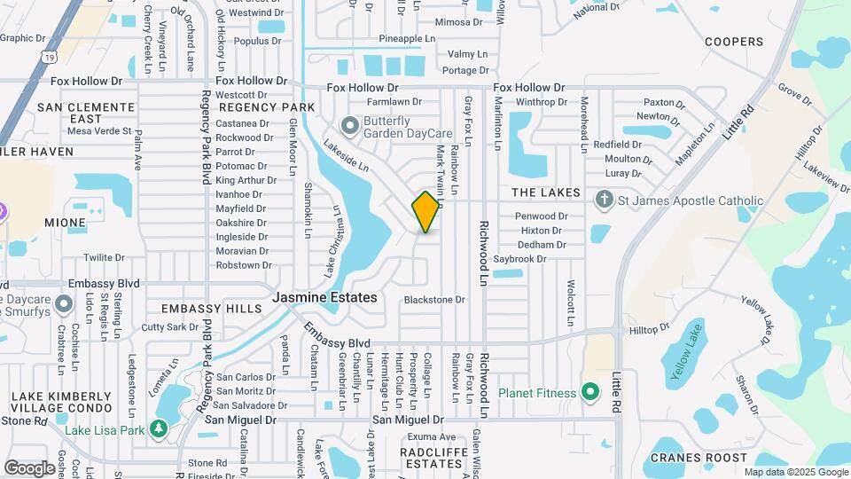 7821 Flintlock Dr Map and Location Details