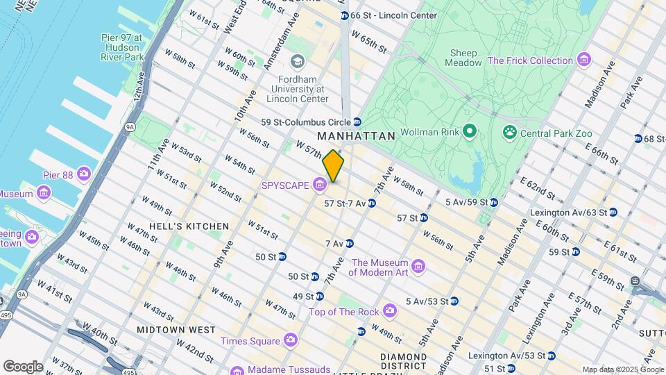 242 W 56th St Map and Location Details