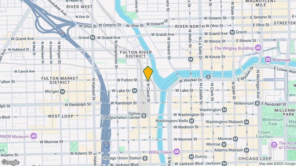 280 N Canal St Map and Location Details