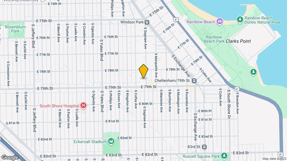 7840 S Saginaw Ave Map and Location Details