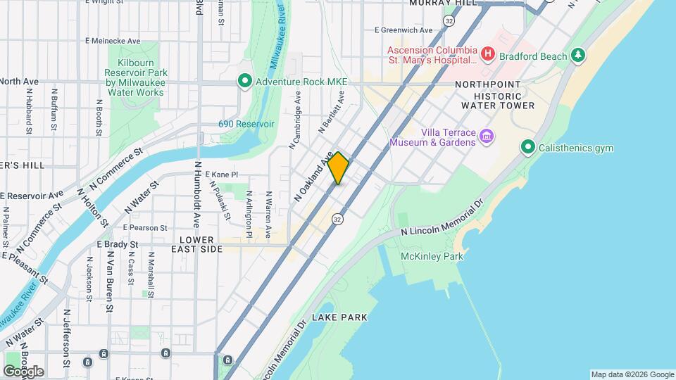 1920 N Farwell Ave, Unit 403 Map and Location Details