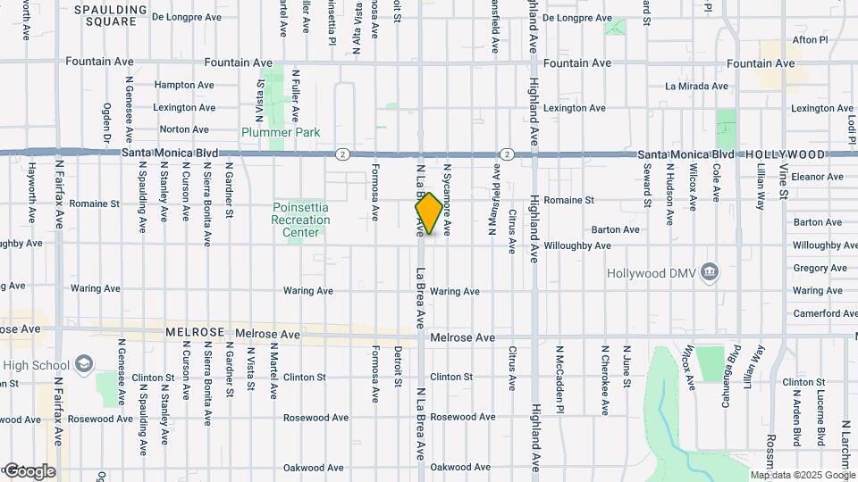 7077 W Willoughby Ave Map and Location Details