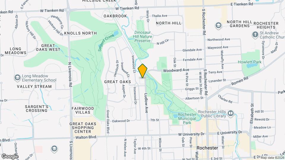 845 Ludlow Ave Map and Location Details