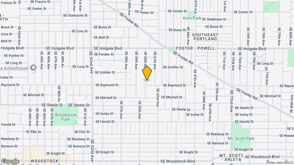 4926 SE 60th Ave, Unit B Mapa y Detalles de la Ubicación