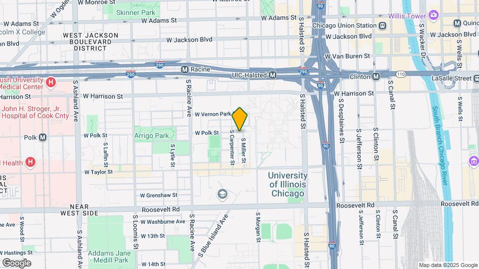 1037 W Polk St Map and Location Details