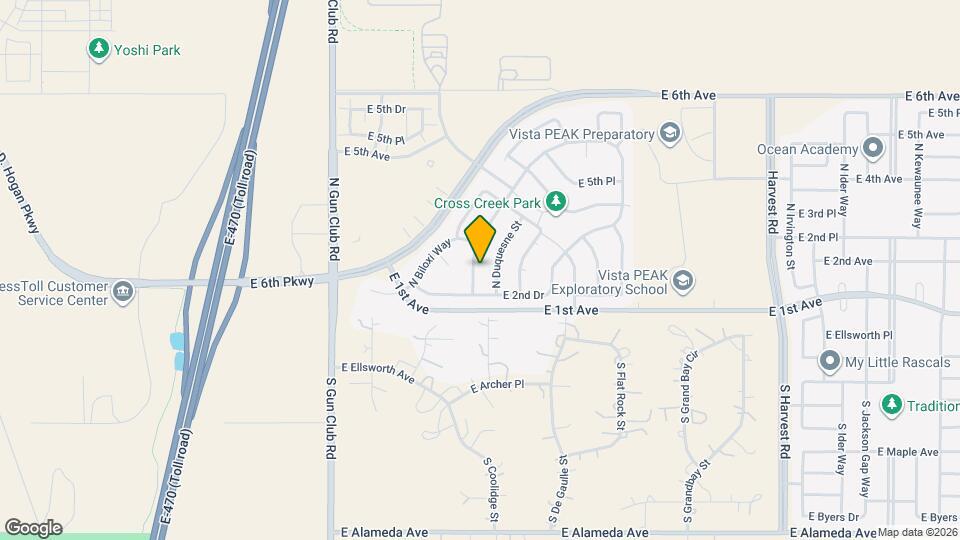 166 N Coolidge Way Map and Location Details