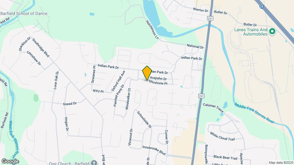 415 Shoshone Pl Map and Location Details