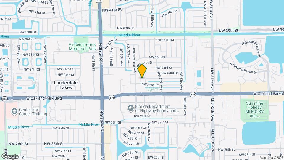 3316 NW 36th Ave Map and Location Details