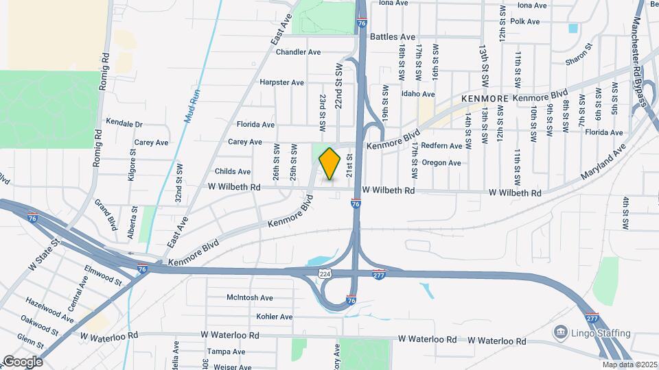 1107 W Wilbeth Rd Map and Location Details
