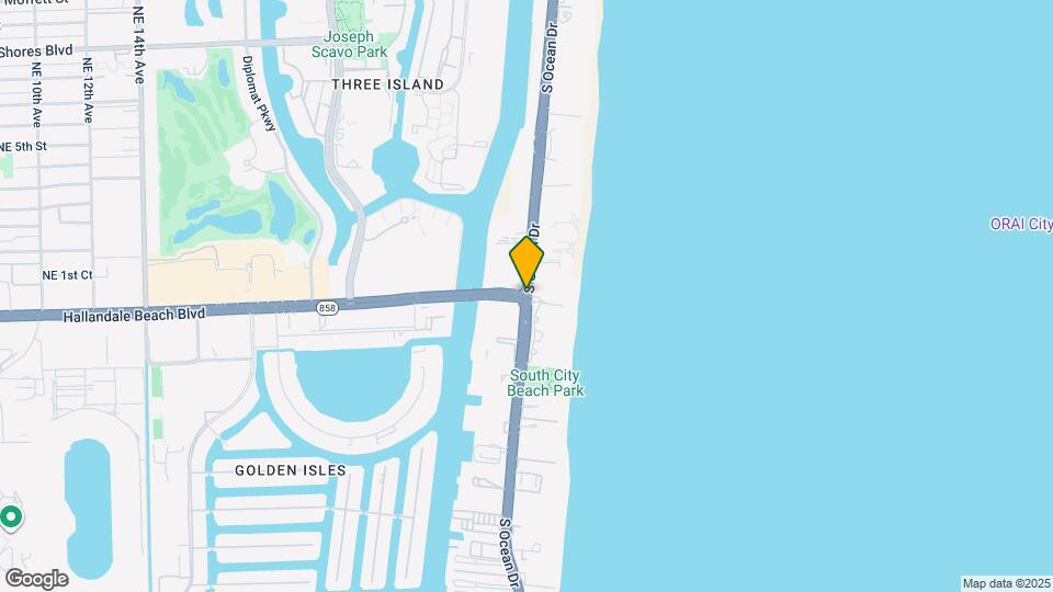 3101 E Hallandale Beach Blvd Map and Location Details
