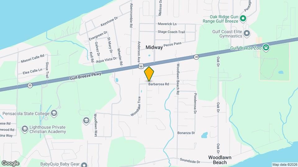 5332 Barbarosa Rd Map and Location Details