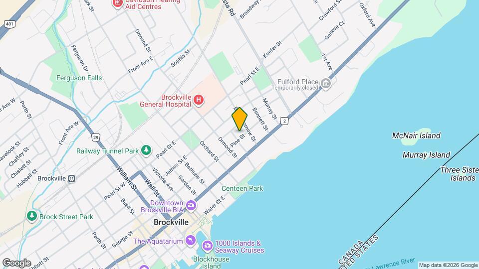 134 Pine St Map and Location Details