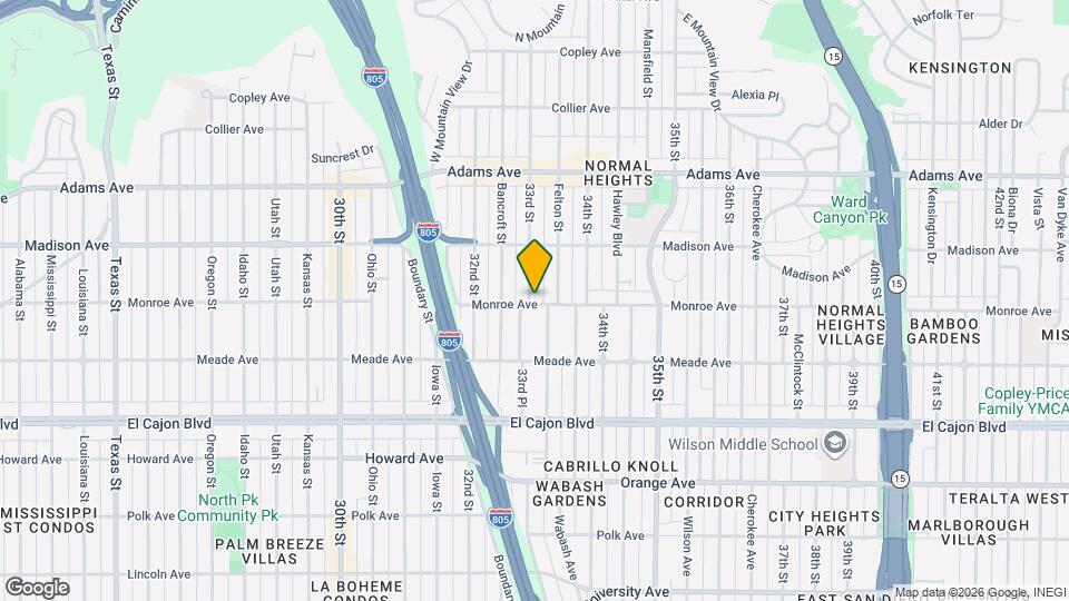 4503 33rd St Map and Location Details