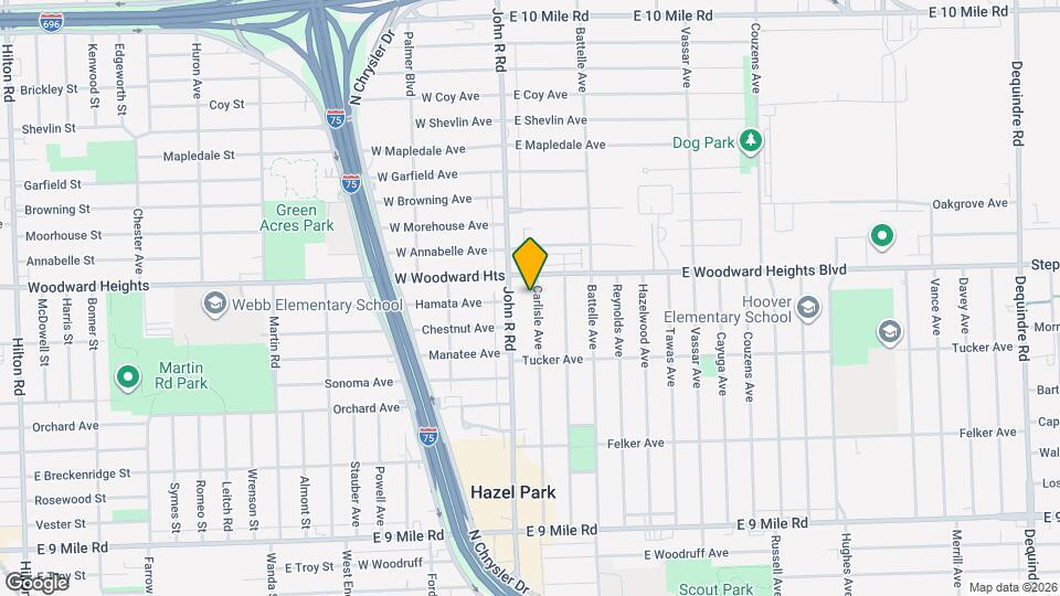 23825 Carlisle Ave Map and Location Details