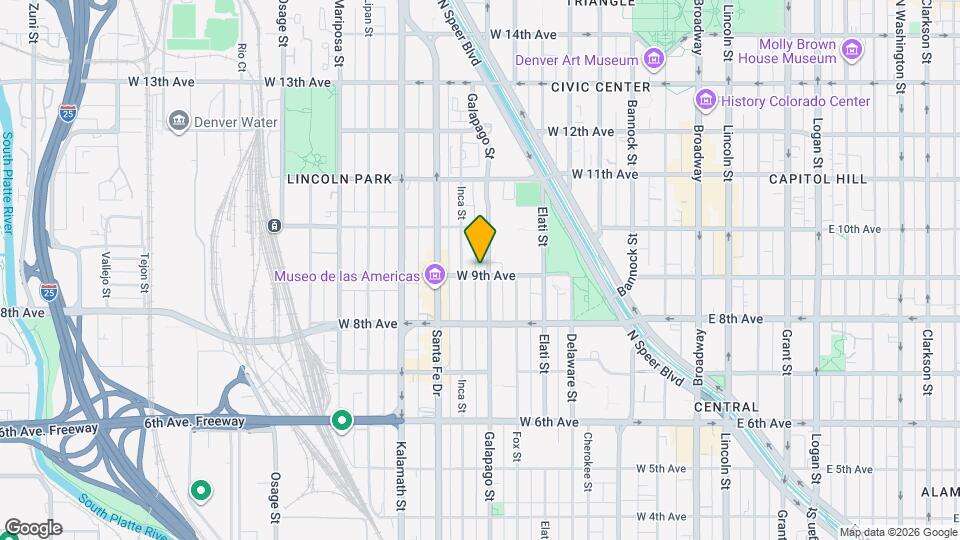 715 W 9th Ave Map and Location Details