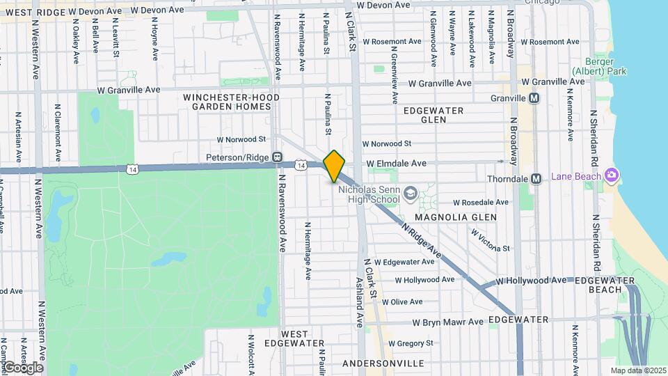 5951 N Paulina St Map and Location Details