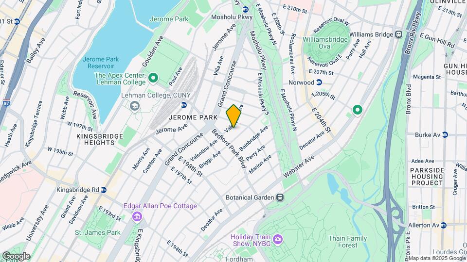 2974 Valentine Ave Mapa y Detalles de la Ubicación