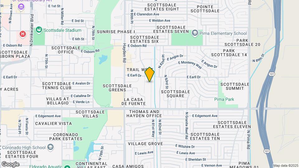 3038 N 81st Pl Map and Location Details