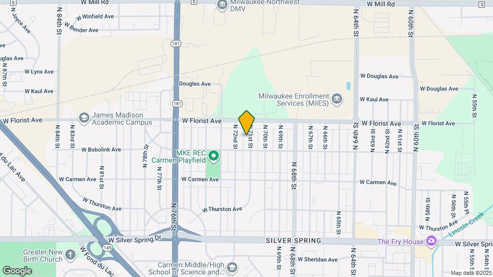 5931 N 71st St Map and Location Details