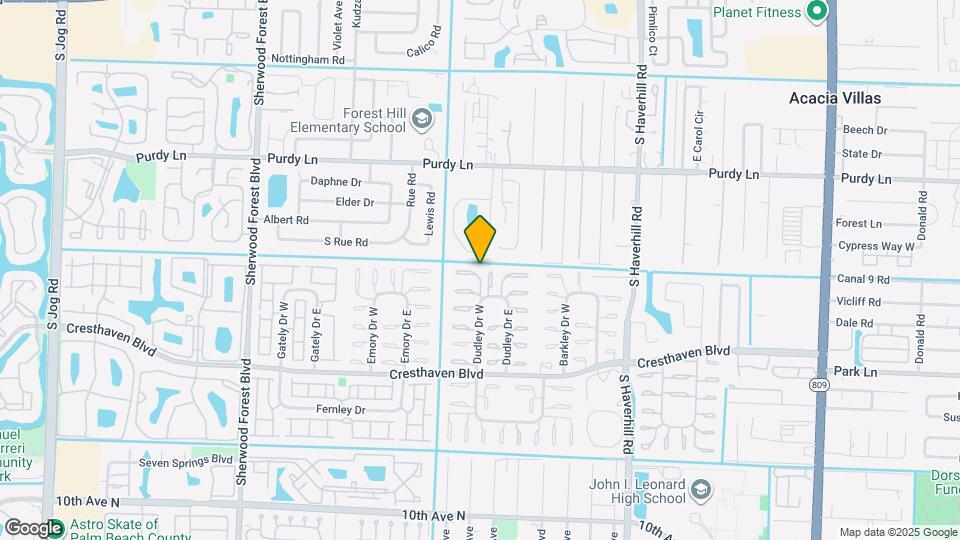 2509 Dudley Dr W Map and Location Details