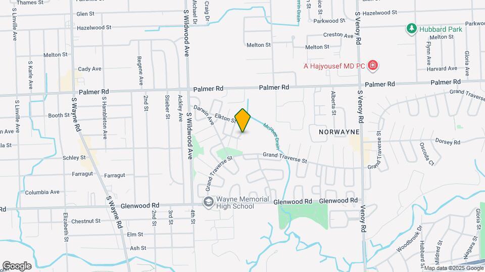 2119 Emerson St Map and Location Details