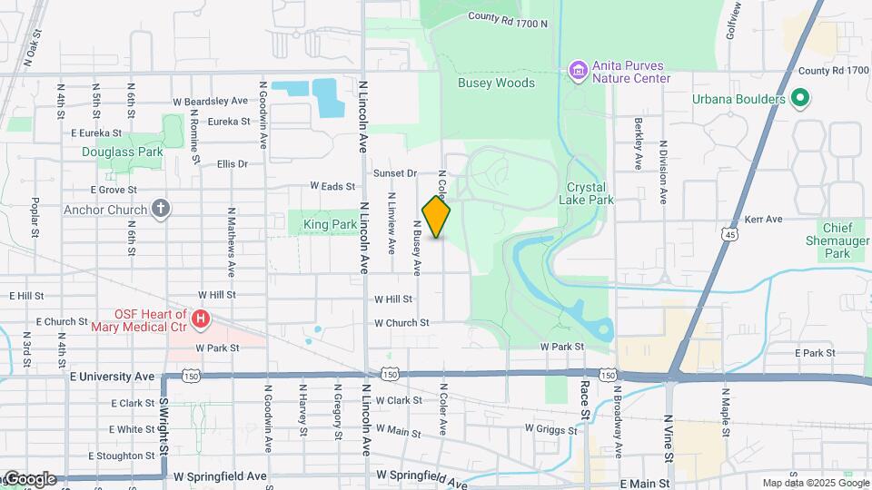 1001 N Coler Ave Map and Location Details