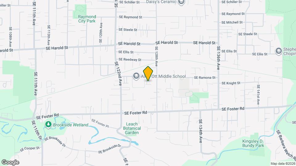 12564 SE Ramona St Map and Location Details