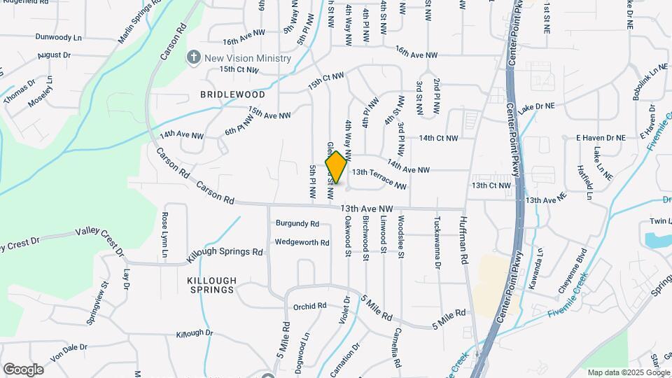 1317 Glenwood St NW Map and Location Details