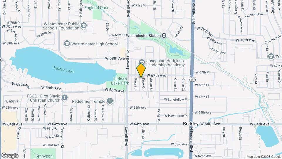 6665 Knox Ct Map and Location Details