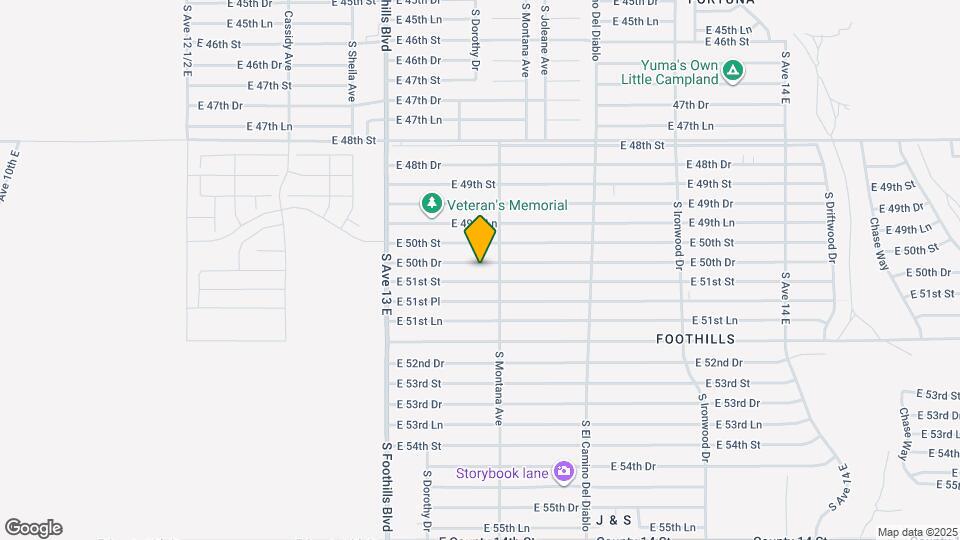 13291 E 50th Dr Map and Location Details