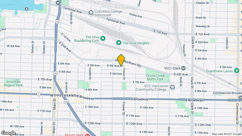 680 E 5th Ave Map and Location Details