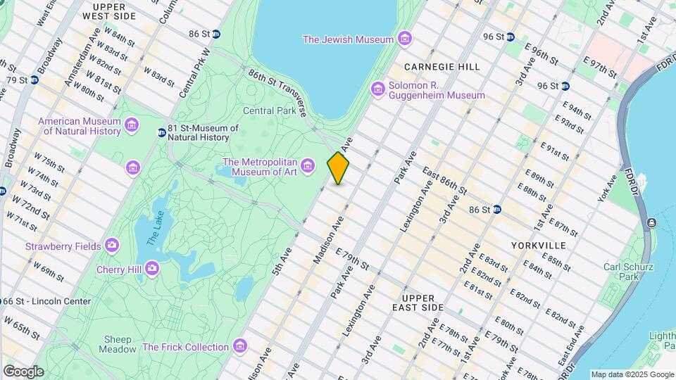 5 E 82nd St Map and Location Details