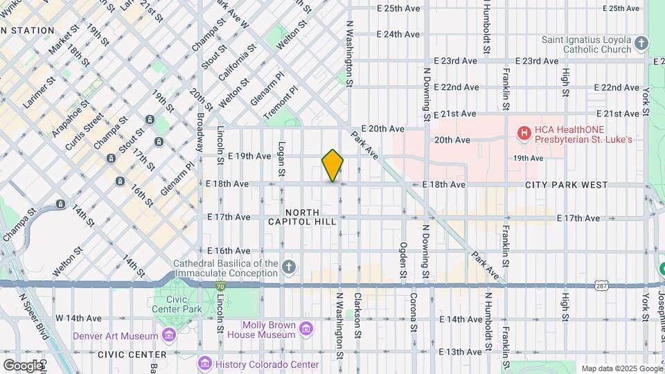 622-626 E 18th Ave Mapa y Detalles de la Ubicación