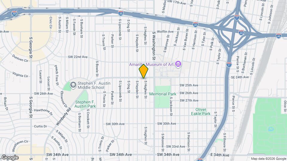 2402 S Hughes St Map and Location Details