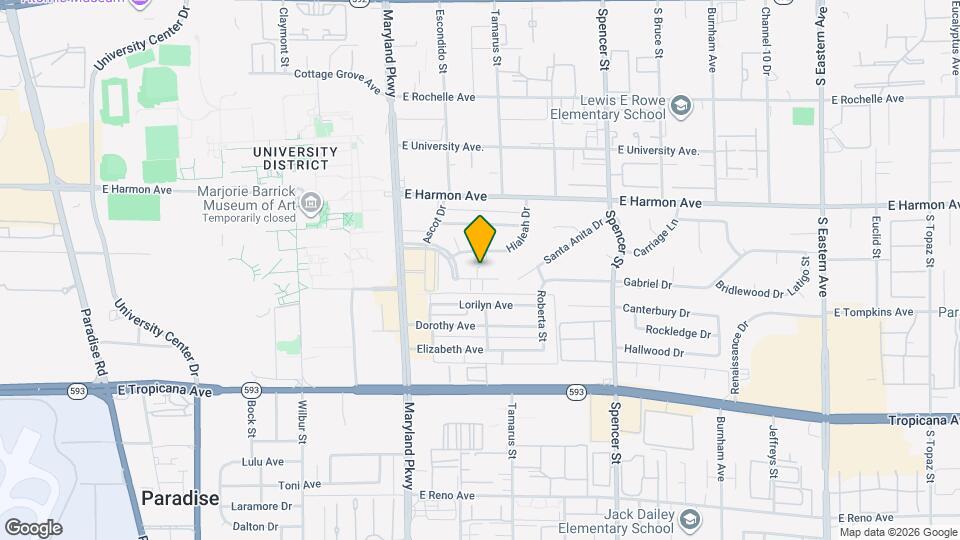 1444 Santa Anita Dr Map and Location Details