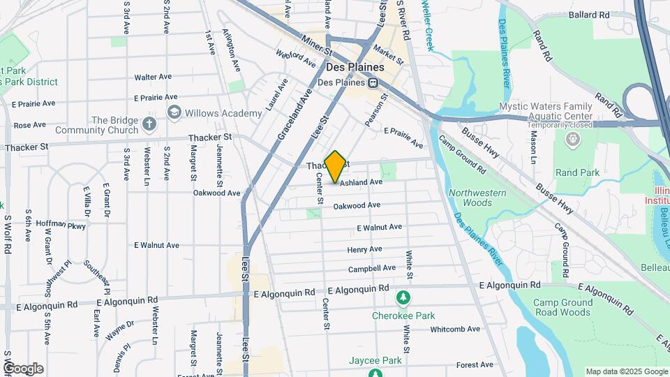 1425 Ashland Ave Map and Location Details