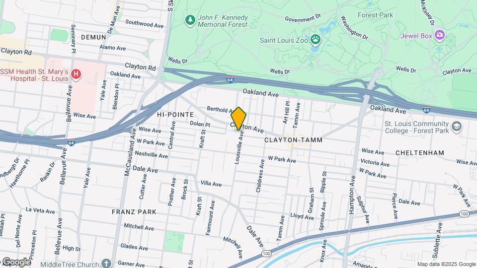 1149 Louisville Ave, Unit 1 N Map and Location Details