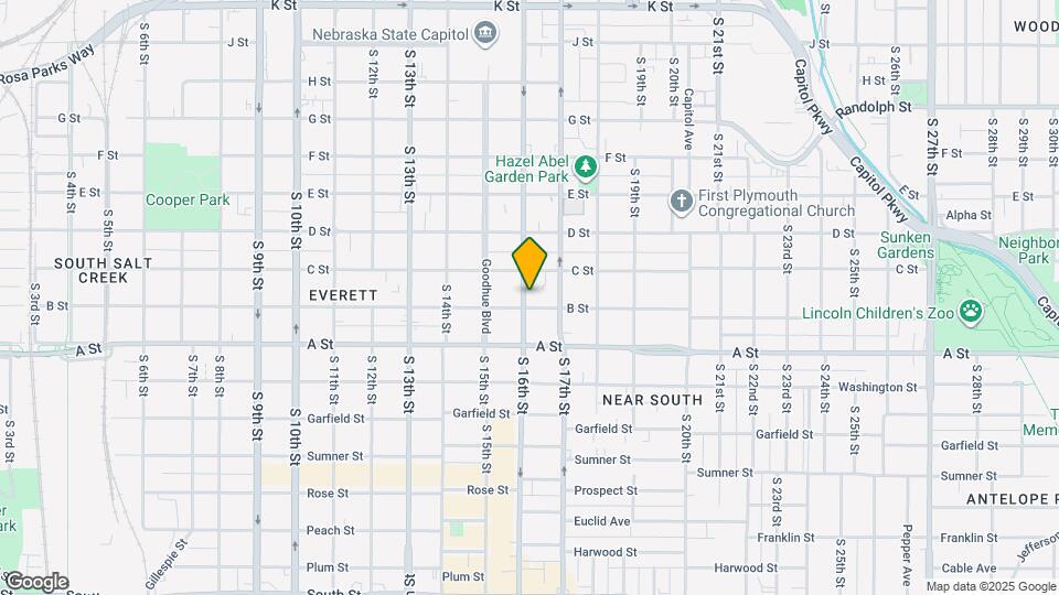 1232 S 16th St Map and Location Details