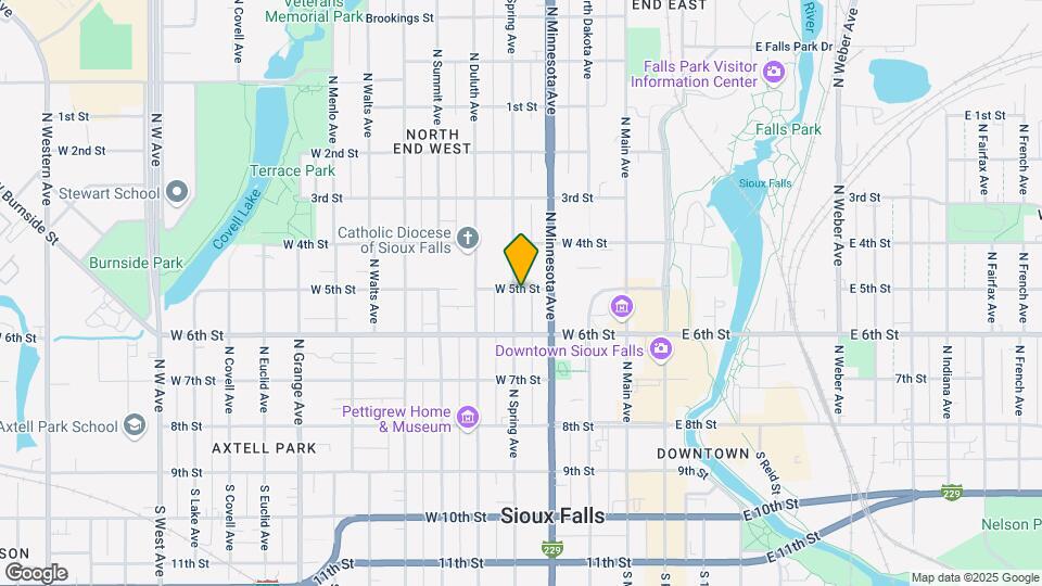 434 N Spring Ave Mapa y Detalles de la Ubicación