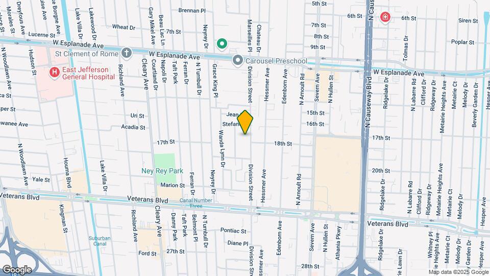 3908 Division St Map and Location Details