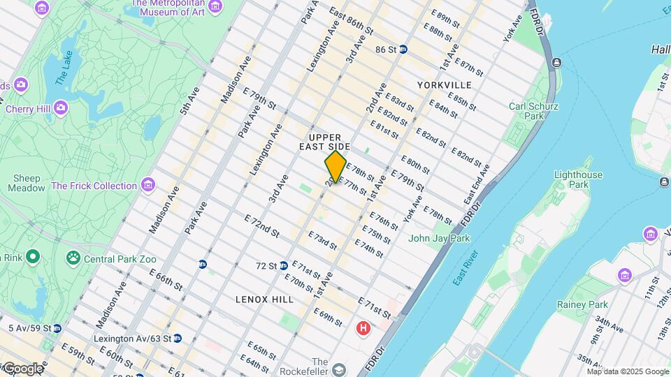 303 E 76th St Mapa y Detalles de la Ubicación