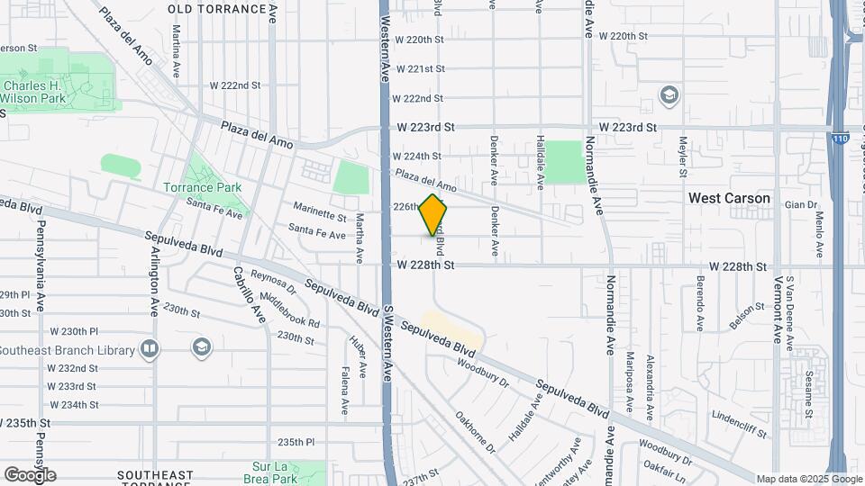 1604 W 227th St Mapa y Detalles de la Ubicación