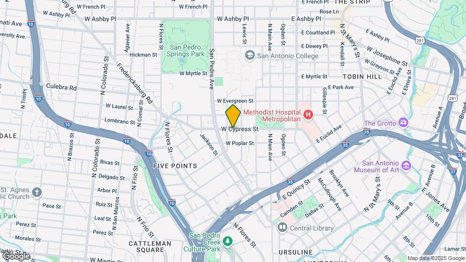 316 W Cypress St, Unit 4 Map and Location Details