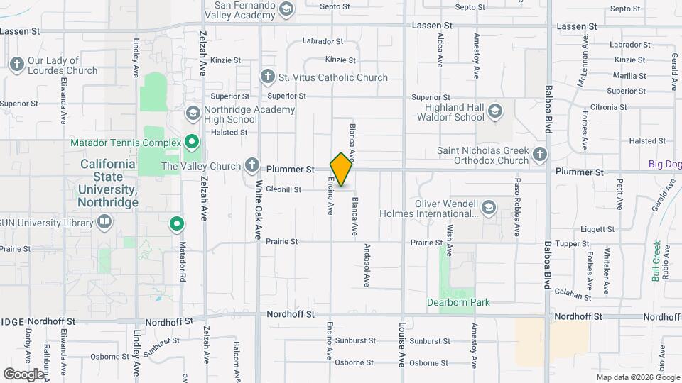 17430 Gledhill St Map and Location Details