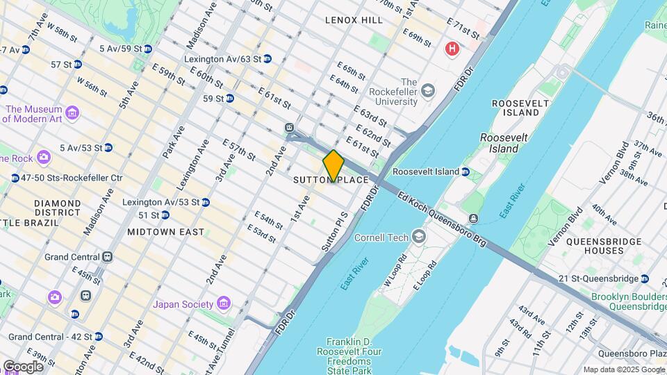 422 E 58th St Mapa y Detalles de la Ubicación