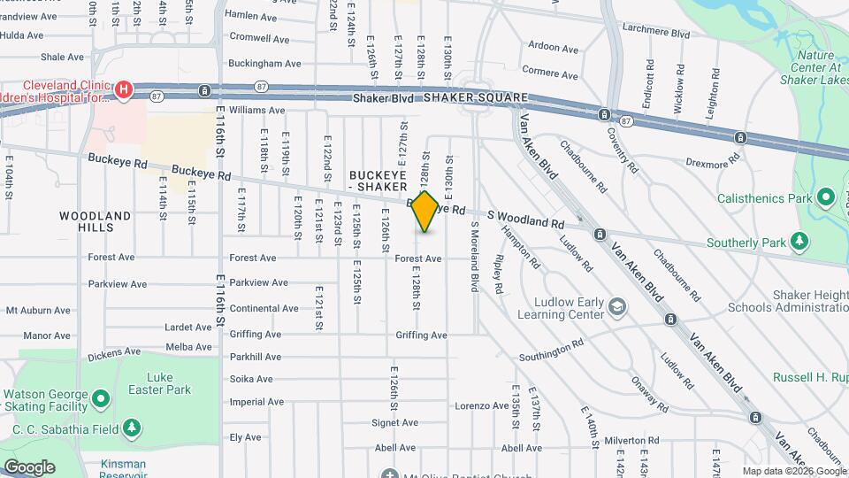 2945 E 128th St Map and Location Details