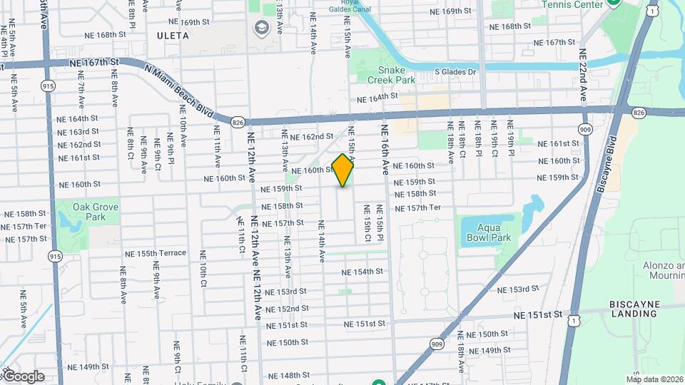15861 NE 14th Ct Map and Location Details