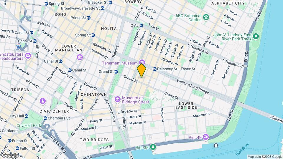 65 Ludlow St Mapa y Detalles de la Ubicación