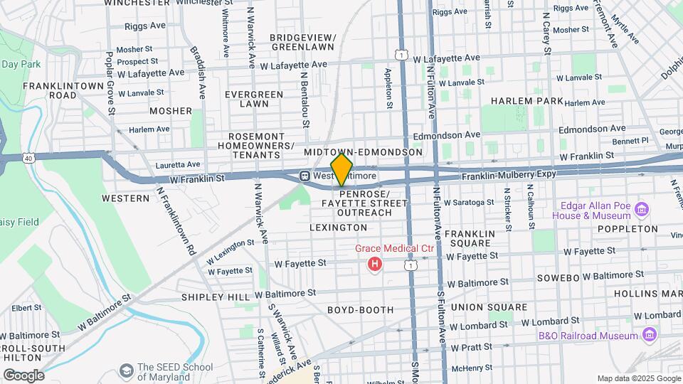 2133 W Mulberry St Map and Location Details